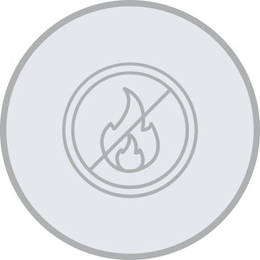 Ateş işareti simgesinin vektör illüstrasyonu