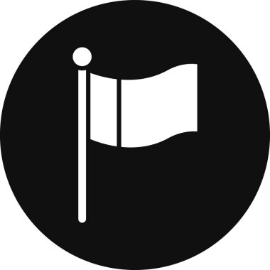 bayrak ikonu vektör illüstrasyonu