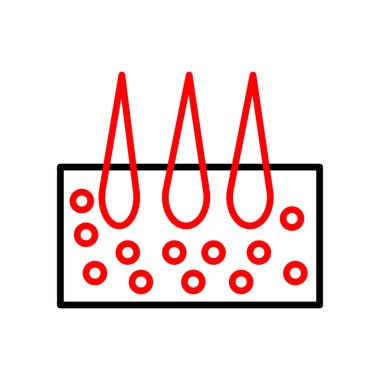 Noel çelengi çizgisi simgesi.