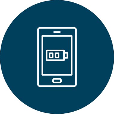 yuvarlak ok simgesi ve vektör tasarımlı cep telefonu