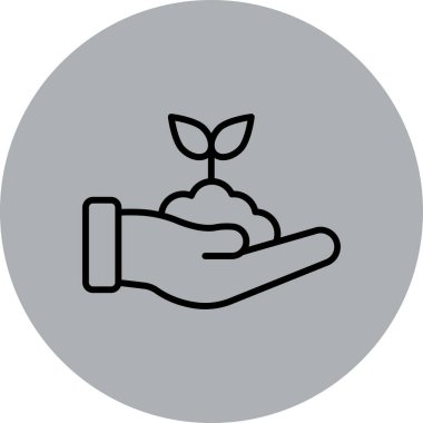 Ağaç simgesinin vektör illüstrasyonu