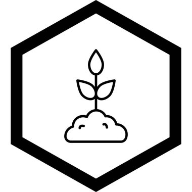 Ağaç simgesinin vektör illüstrasyonu