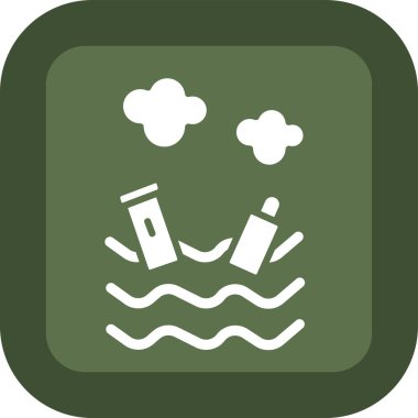 suyun vektör illüstrasyonu ve eksik sembol