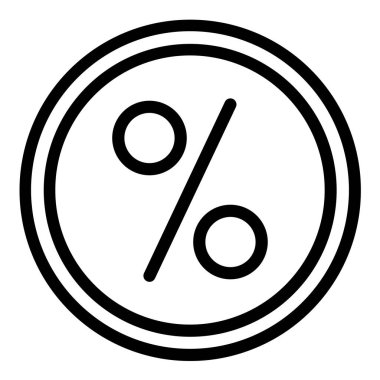 yüzde işareti vektör illüstrasyonu