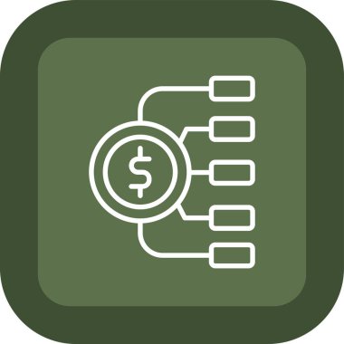 Dolar simgesi, vektör illüstrasyonu