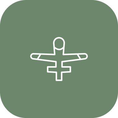 uçak ikonu vektör illüstrasyonu