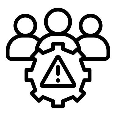 İnsan simgesinin vektör illüstrasyonu