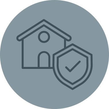 ev simgesi vektör illüstrasyonu