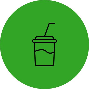 kahve içecek web simgesi, illüstrasyon