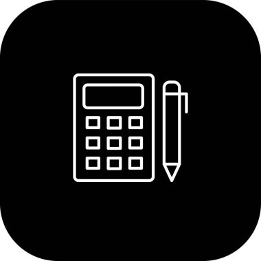 hesap makinesi simgesi vektör illüstrasyonu