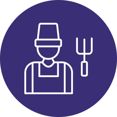 Şef simge vektör illüstrasyonu