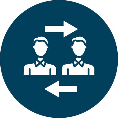 iş insanları simgesi illüstrasyon sembolü