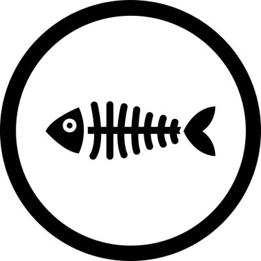 Balık. Web simgesi basit illüstrasyon