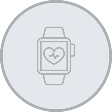 vektör kalp saati simgesi