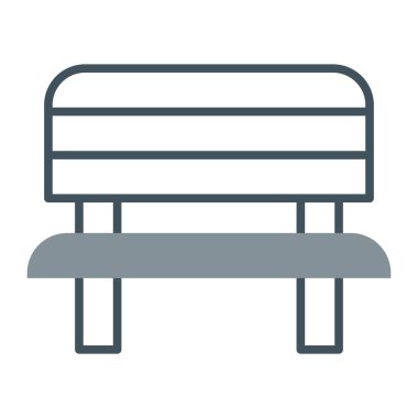 kanepe vektör ince çizgi ikonu, kanepe, kanepe