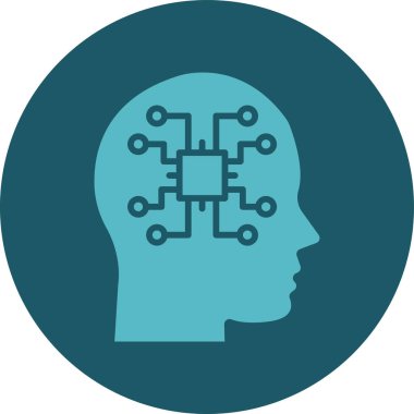 İnsan beyni. Web simgesi