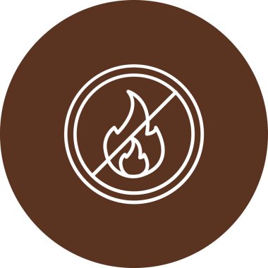 Moda Biçiminde Ateş Simgesi Ayrı Arkaplan