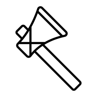 Kürek simgesi, vektör illüstrasyonu