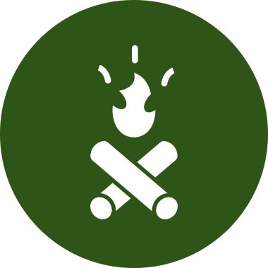 modaya uygun şekilde izole edilmiş arkaplanda ateş alevi simgesi