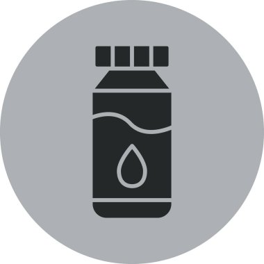 su şişesi simge vektör çizim