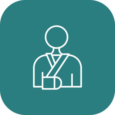 Eşsiz Adam Satır Vektörü Simgesi