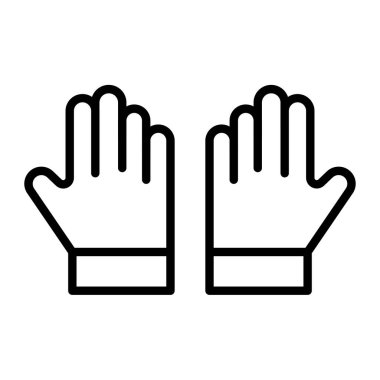 vektör ince çizgi simgesini durdur