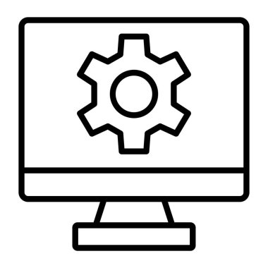 vektör ince çizgi simgesi ayarlanıyor