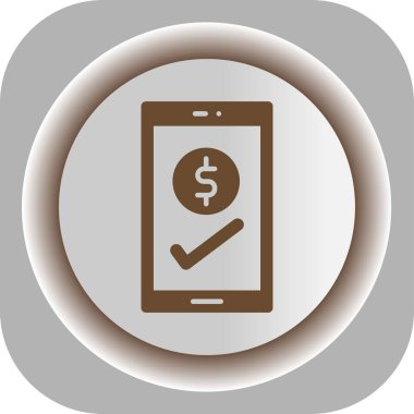 para kontrol simgesi, vektör illüstrasyonu