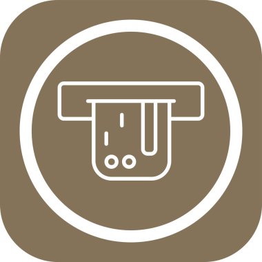 Benzin istasyonu simgesi soyut arkaplanda izole edildi