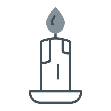 Mum vektör simgesi. düzenlenebilir vuruş.