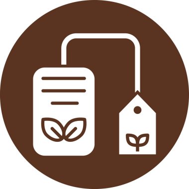 Yaprak ikonu vektör illüstrasyonlu eco çantası