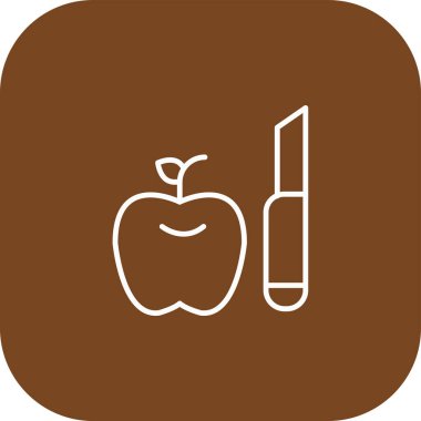 elma simgesinin vektör illüstrasyonu