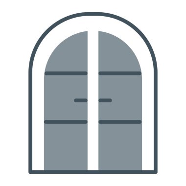 kapı simgesi vektör illüstrasyonu