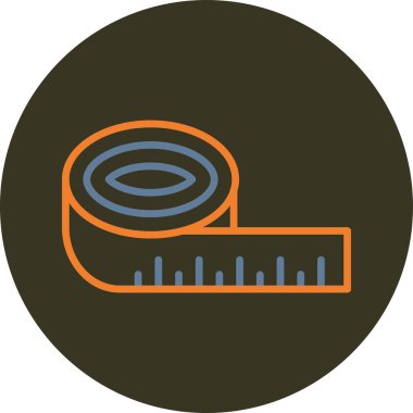 Vektör illüstrasyonu, Ölçü Kaydı simgesi