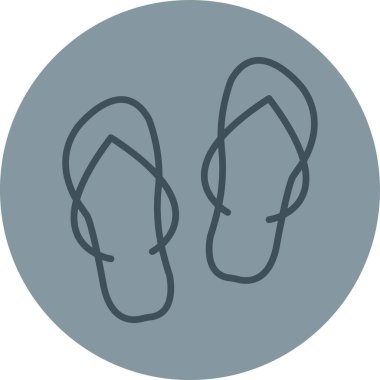 Terlik simgesinin vektör illüstrasyonu