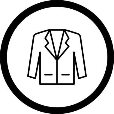 Modern ceket simgesinin vektör çizimi