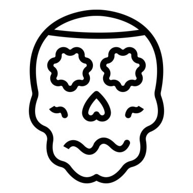 kafatası simgesi, satır biçimi