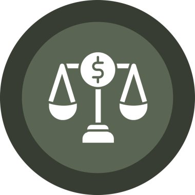 adalet simgesi vektör illüstrasyonu