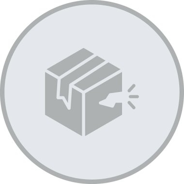 Kutu Simgesinin Vektör illüstrasyonu