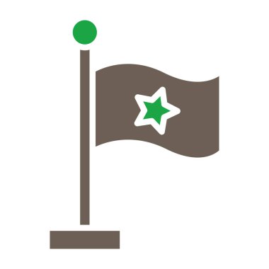 Şeffaf bir arkaplanda bayrak vektör çizimi. Birinci kalite semboller. Konsept ve grafik tasarımı için vuruş simgesi.