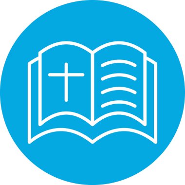 İncil. Web simgesi basit illüstrasyon