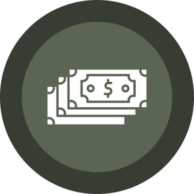 Para için. Web simgesi basit illüstrasyon