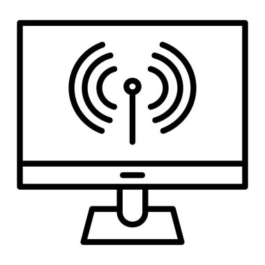 kablosuz monitör simgesi, özet biçimi