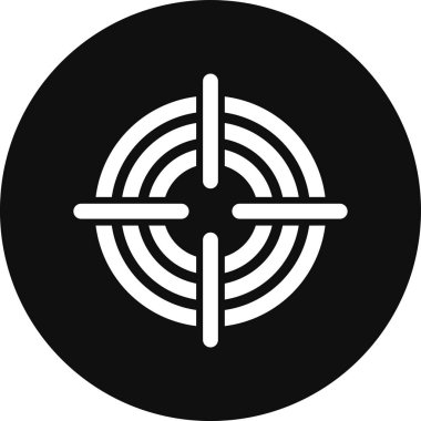 Moda biçimi izole edilmiş arkaplanda hedef simge