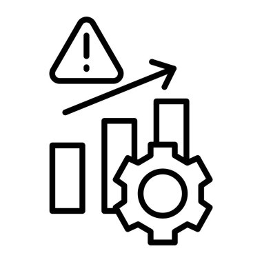 veri yönetimi ince çizgi vektör simgesi