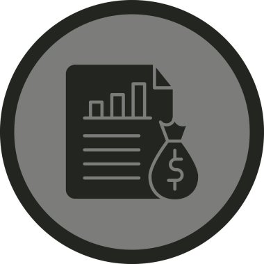 Dolar. Web simgesi basit illüstrasyon