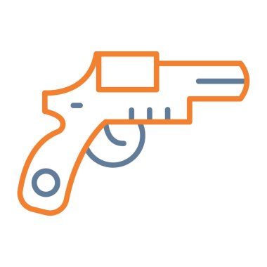 Silah. Web simgesi basit illüstrasyon