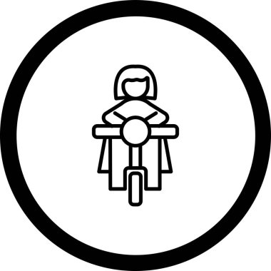 Bisiklet. Web simgesi basit tasarım