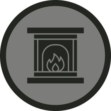 Yangın. Web simgesi basit illüstrasyon