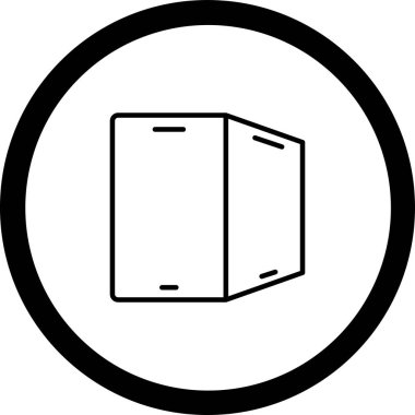 kutu simgesi, vektör illüstrasyonu